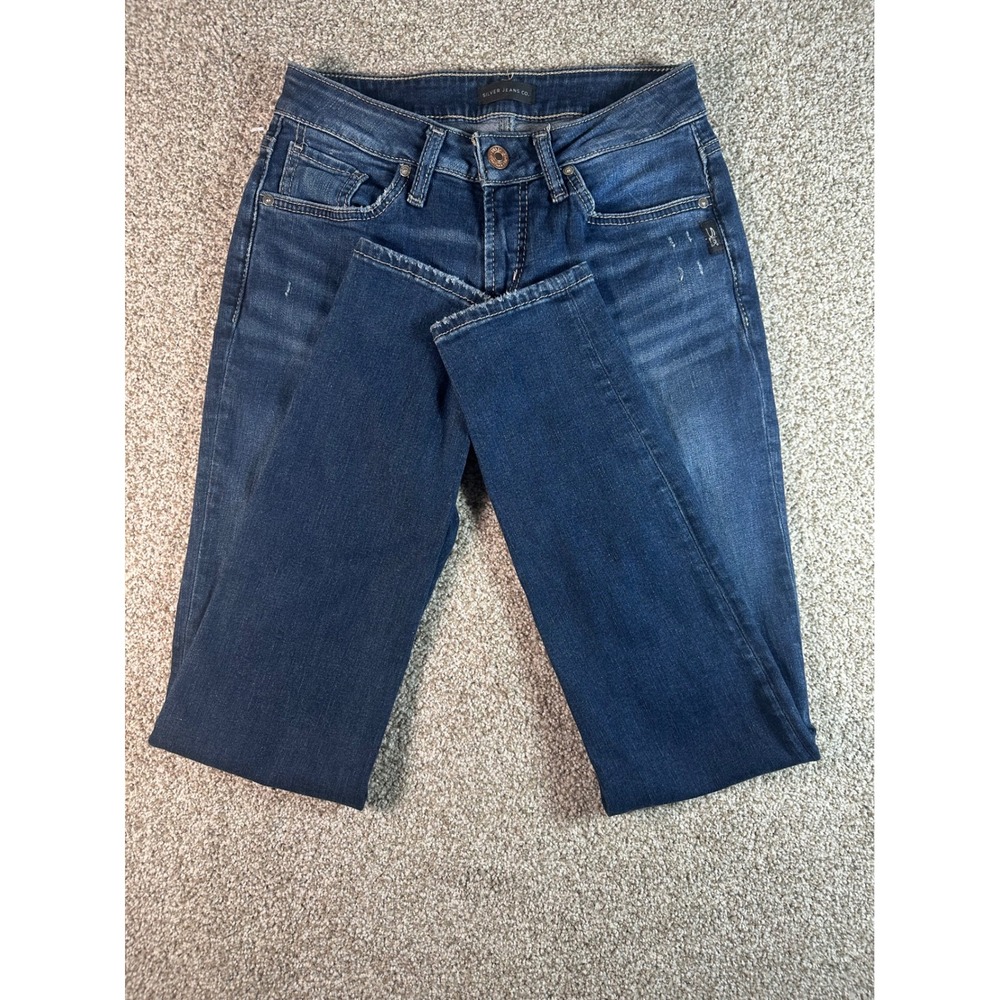 Silver Jeans Boyfriend Slim Dark Wash Denim W25 L29 L27101SSX365